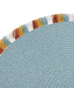 BAJOPLATO REDONDO DE COLOR AZUL MEDIDA 38 CM