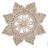 BAJOPLATO EN FORMA ESTRELLA  FIBRA NATURAL MEDIDA 30 CM