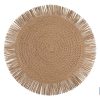 BAJOPLATO REDONDO FLECOS DE COLOR NATURAL MEDIDA 38 CM