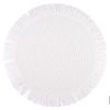 BAJOPLATO REDONDO FLECOS DE COLOR BLANCO MEDIDA 38 CM