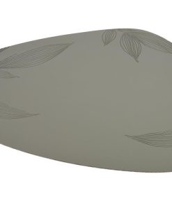 BAJOPLATO FORMA TRIANGULAR DE COLOR VERDE CLARO ESTAMPADO MEDIDA 45 X 36 CM