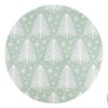 BAJOPLATO REDONDO DE COLOR VERDE / BLANCO MEDIDA 38 CM