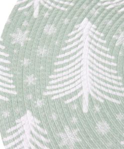 Alternative view of BAJOPLATO REDONDO DE COLOR VERDE / BLANCO MEDIDA 38 CM