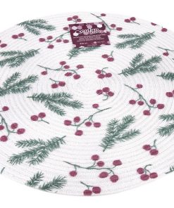 BAJOPLATO REDONDO ESTAMPADO HOJAS MEDIDA 38 CM