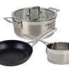 PACK DE CACEROLA INDUCCIÓN 4.3 L, CAZO 1L INDUCCIÓN, SARTEN INDUCCIÓN 20 CM