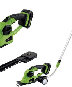 KIT CORTASETOS DE MANO EXTENSIÓN Y RUEDAS A BATERIA LI-ION 18V 1200 RPM