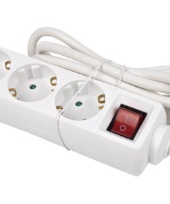 BASE MÚLTIPLE 3T. 1,4M CABLE C/INT. (16A-250V)