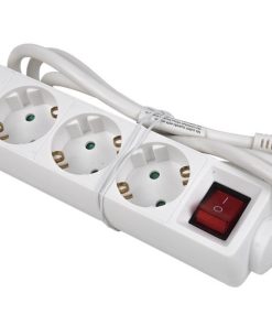 BASE MÚLTIPLE 4T. 1,4M CABLE C/INT. (16A-250V)