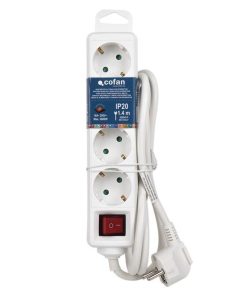 BASE MÚLTIPLE 4T. 1,4M CABLE C/INT. (16A-250V) 7 BASE MÚLTIPLE 4T. 1,4M CABLE C/INT. (16A-250V)
