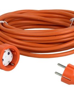 PROLONGADOR BIPOLAR CON T/T LATERAL 16A250V CABLE 10M NARANJA