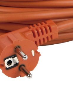 PROLONGADOR BIPOLAR CON T/T LATERAL 16A250V CABLE 25M NARANJA