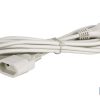 PROLONGADOR BIPOLAR 10A250V ESPIGAø4 CABLE 3M BLANCO 2 PROLONGADOR BIPOLAR 10A250V ESPIGAø4 CABLE 3M BLANCO