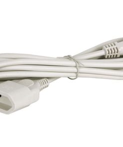 PROLONGADOR BIPOLAR 10A250V ESPIGAø4 CABLE 3M BLANCO