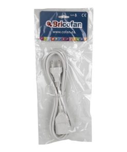 PROLONGADOR BIPOLAR 10A250V ESPIGAø4 CABLE 3M BLANCO