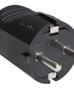 CLAVIJA BIPOLAR GOMA NEGRO (16A-250V)