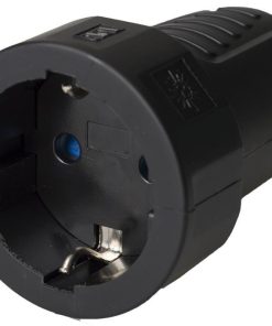 Alternative view of BASE ENCHUFE AEREA GOMA NEGRA (16A-250V)