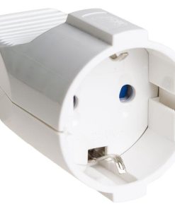 BASE ENCHUFE AEREA BLANCA (16A-250V)