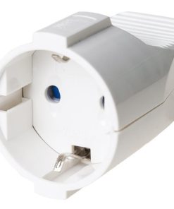 BASE ENCHUFE AEREA BLANCA (16A-250V)