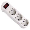 ADAPTADOR 3 VIAS FRONTAL SCHUKO CON INTERRUPTOR (3.500w)