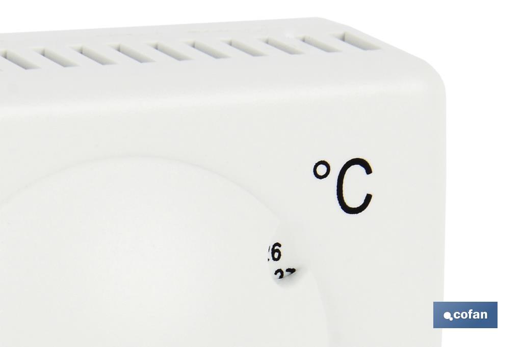 TERMOSTATO ANALOGICO CALEFACCIÓN (5°C-35°C) 2 TERMOSTATO ANALOGICO CALEFACCIÓN (5°C-35°C) - Imagen 2