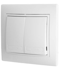 Alternative view of DOBLE INTERRUPTOR-CONMUTADOR EMPOTRAR MODELO PACIFIC (BL)