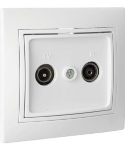 TOMA TV/RADIO EMPOTRAR BLANCO MODELO PACIFIC