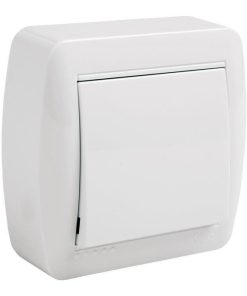 CONMUTADOR-INTERRUPTOR SUPERFICIE MODELO ATLANTIS 10A BLANCO