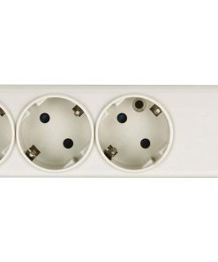 Alternative view of BASE BIPOLAR 3 TOMAS Y PROLONGACIÓN 1,5M CON T/T LATERAL 16A 250V USB