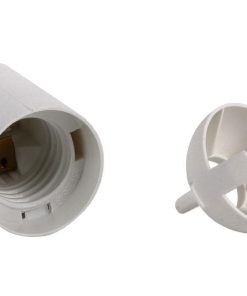 PORTALÁMPARAS PARA OBRA E-27 4A250V RESINA TERMOESTABLE BLANCO
