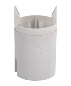 Alternative view of PORTALÁMPARAS PARA OBRA E-27 4A250V RESINA TERMOESTABLE BLANCO