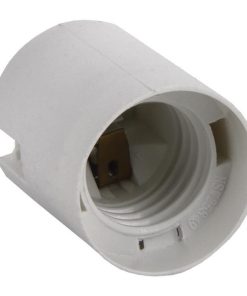 PORTALÁMPARAS PARA OBRA E-27 4A250V RESINA TERMOESTABLE BLANCO