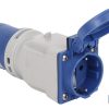 ADAPTADOR INDUSTRIAL CLAVIJA-BASE SCHUKO IP44 16A 230V