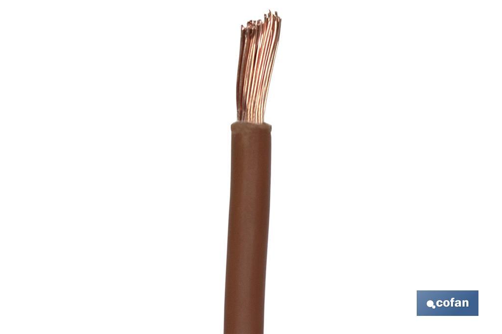ROLLO CABLE H07V-K 1X1,5MM2 MARRÓN (100M) 3 ROLLO CABLE H07V-K 1X1,5MM2 MARRÓN (100M) - Imagen 3
