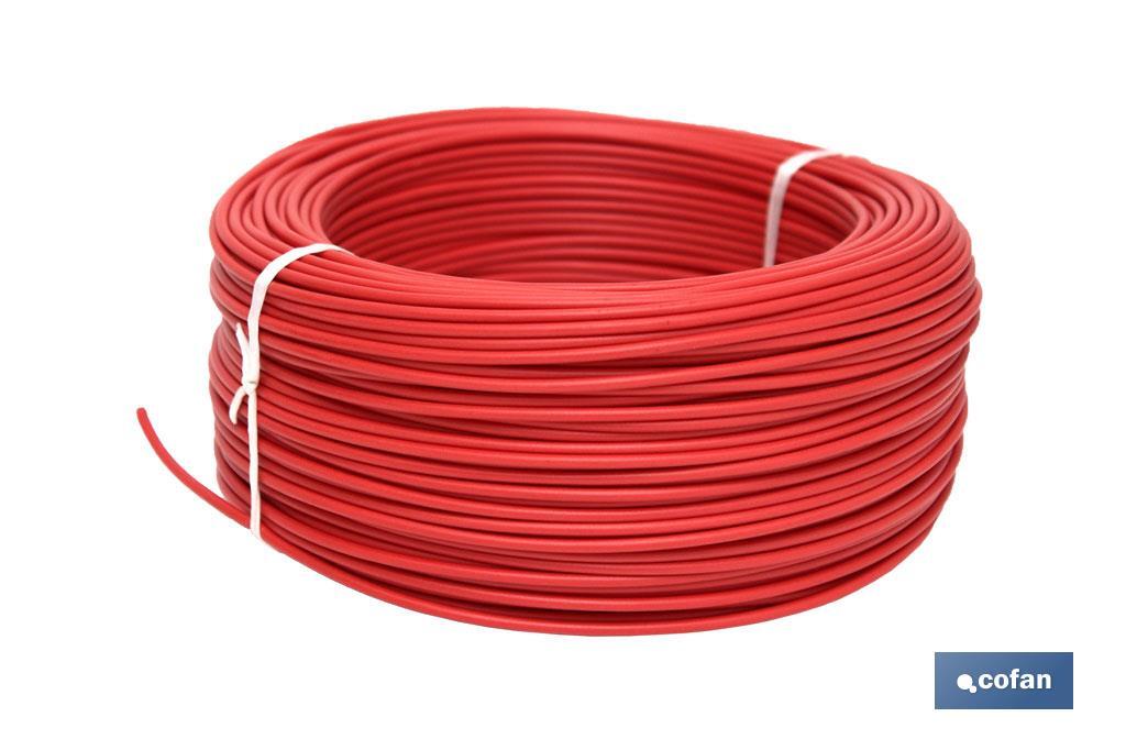 ROLLO CABLE H07V-K 1X1,5MM2 ROJO (100M) 2 ROLLO CABLE H07V-K 1X1,5MM2 ROJO (100M) - Imagen 2