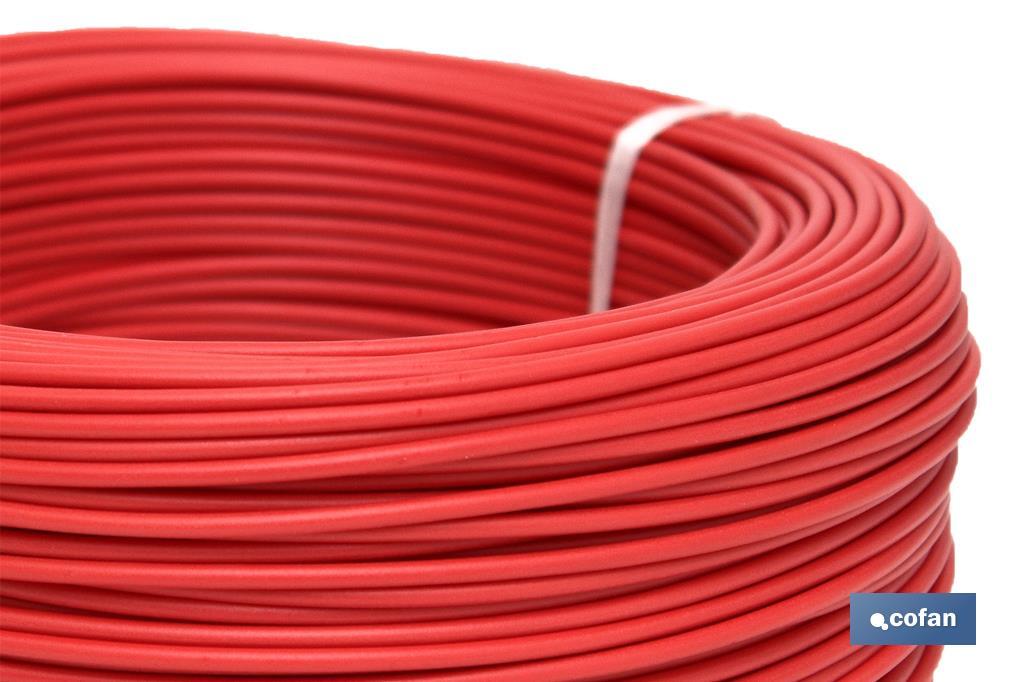 ROLLO CABLE H07V-K 1X1,5MM2 ROJO (100M) 3 ROLLO CABLE H07V-K 1X1,5MM2 ROJO (100M) - Imagen 3