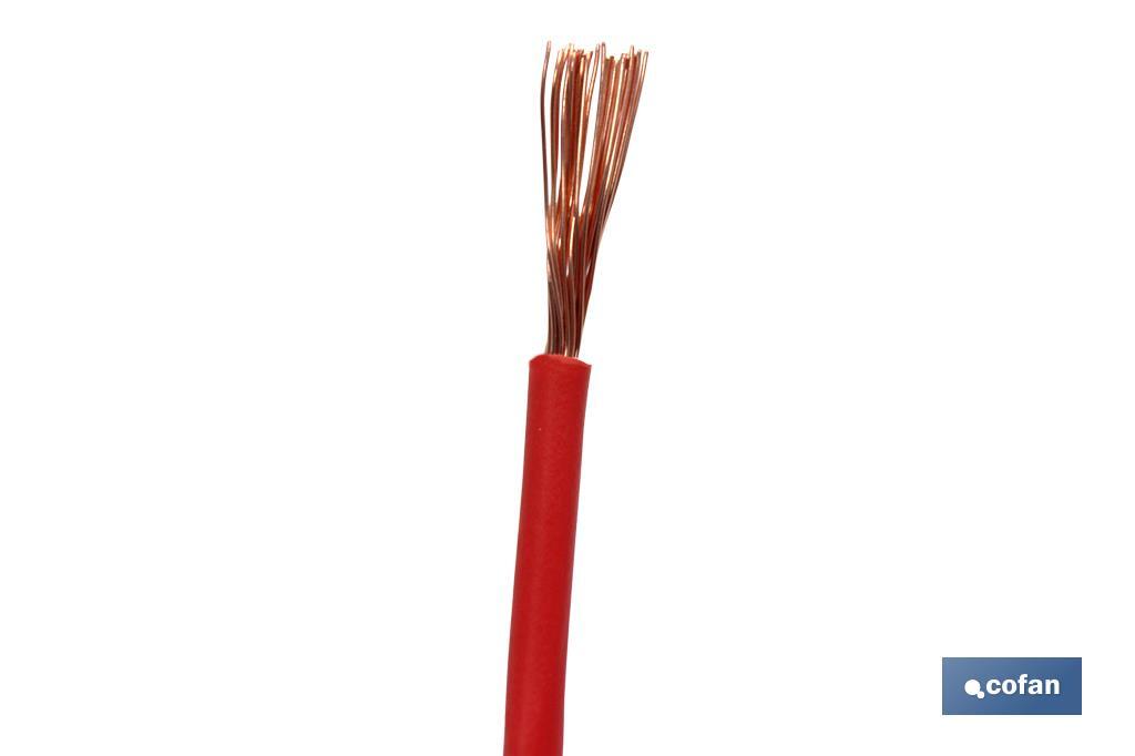 ROLLO CABLE H07V-K 1X1,5MM2 ROJO (100M) 4 ROLLO CABLE H07V-K 1X1,5MM2 ROJO (100M) - Imagen 4