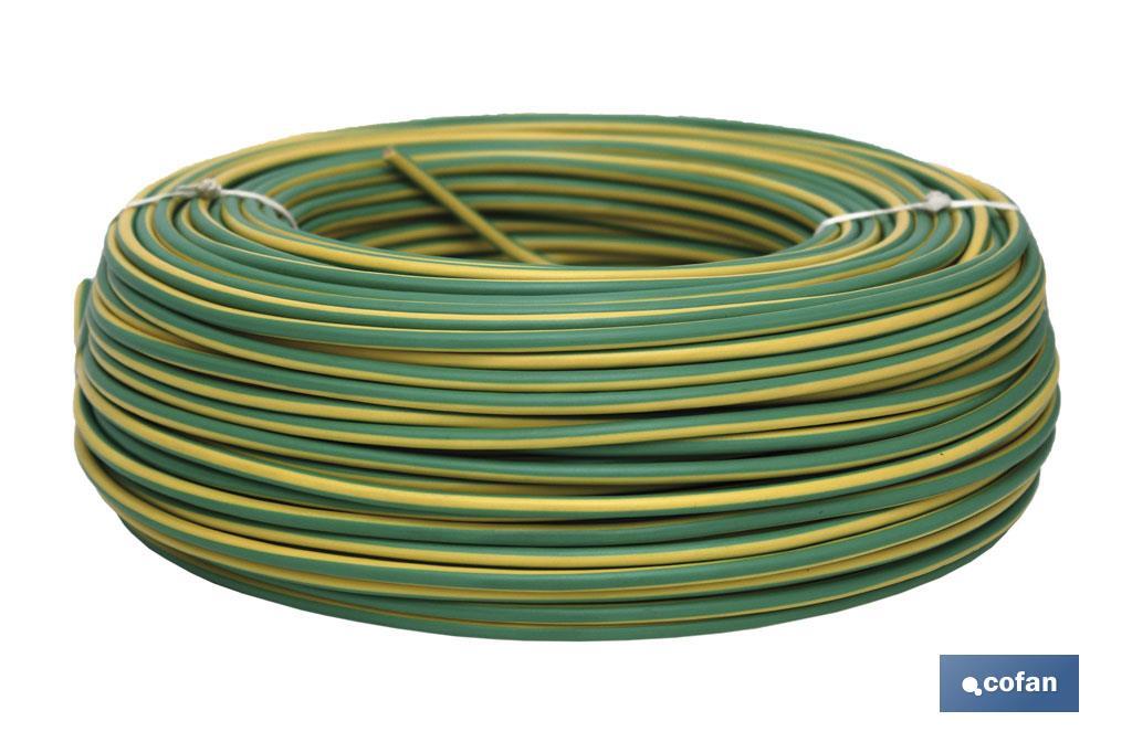 ROLLO CABLE H07V-K 1X1,5MM2 AMAR/VERDE (100M) 1 ROLLO CABLE H07V-K 1X1,5MM2 AMAR/VERDE (100M)