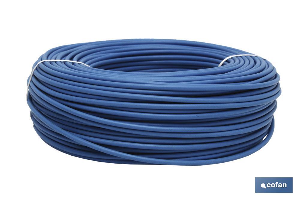 ROLLO CABLE H07V-K 1X2,5MM2 AZUL (100M) 1 ROLLO CABLE H07V-K 1X2,5MM2 AZUL (100M)