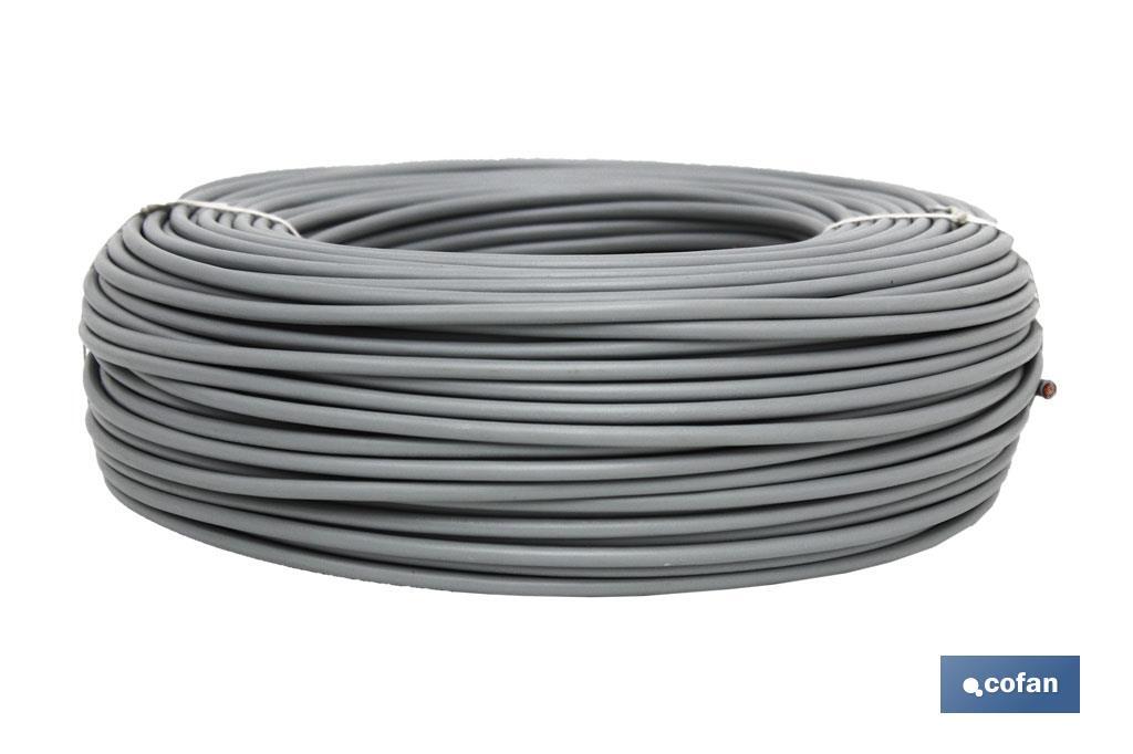 ROLLO CABLE H07V-K 1X2,5MM2 GRIS (100M) 1 ROLLO CABLE H07V-K 1X2,5MM2 GRIS (100M)