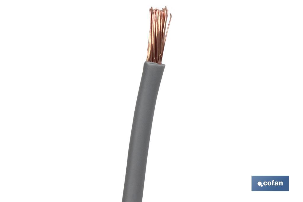 ROLLO CABLE H07V-K 1X2,5MM2 GRIS (100M) 3 ROLLO CABLE H07V-K 1X2,5MM2 GRIS (100M) - Imagen 3
