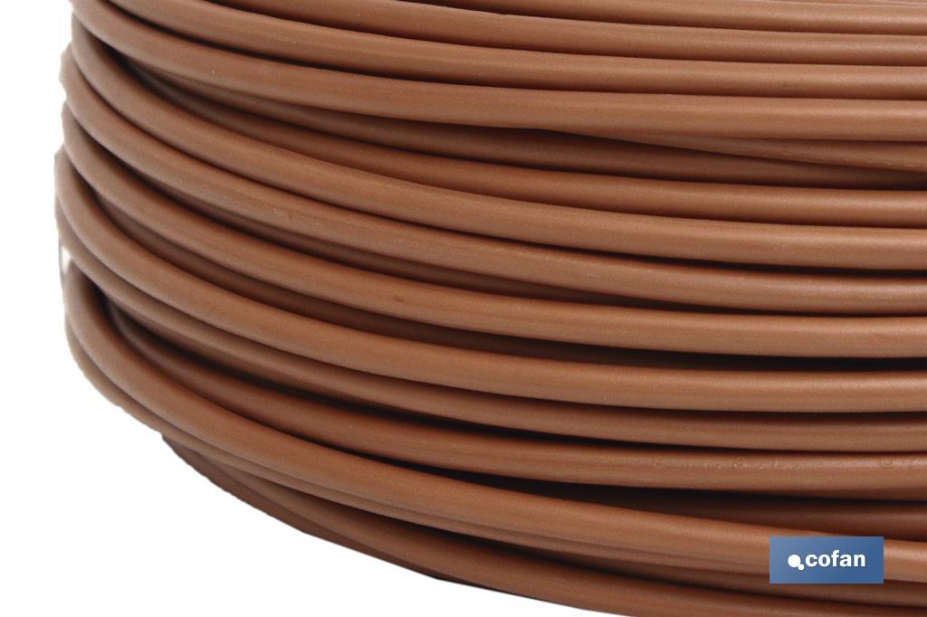 ROLLO CABLE H07V-K 1X2,5MM2 MARRÓN (100M) 2 ROLLO CABLE H07V-K 1X2,5MM2 MARRÓN (100M) - Imagen 2