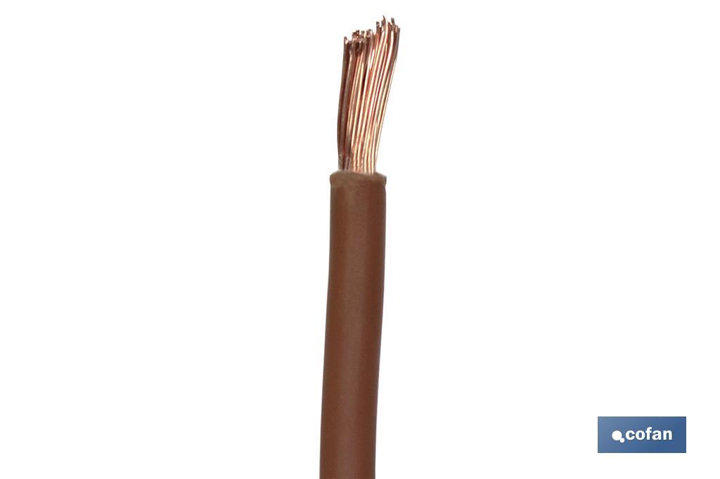 ROLLO CABLE H07V-K 1X2,5MM2 MARRÓN (100M) 3 ROLLO CABLE H07V-K 1X2,5MM2 MARRÓN (100M) - Imagen 3