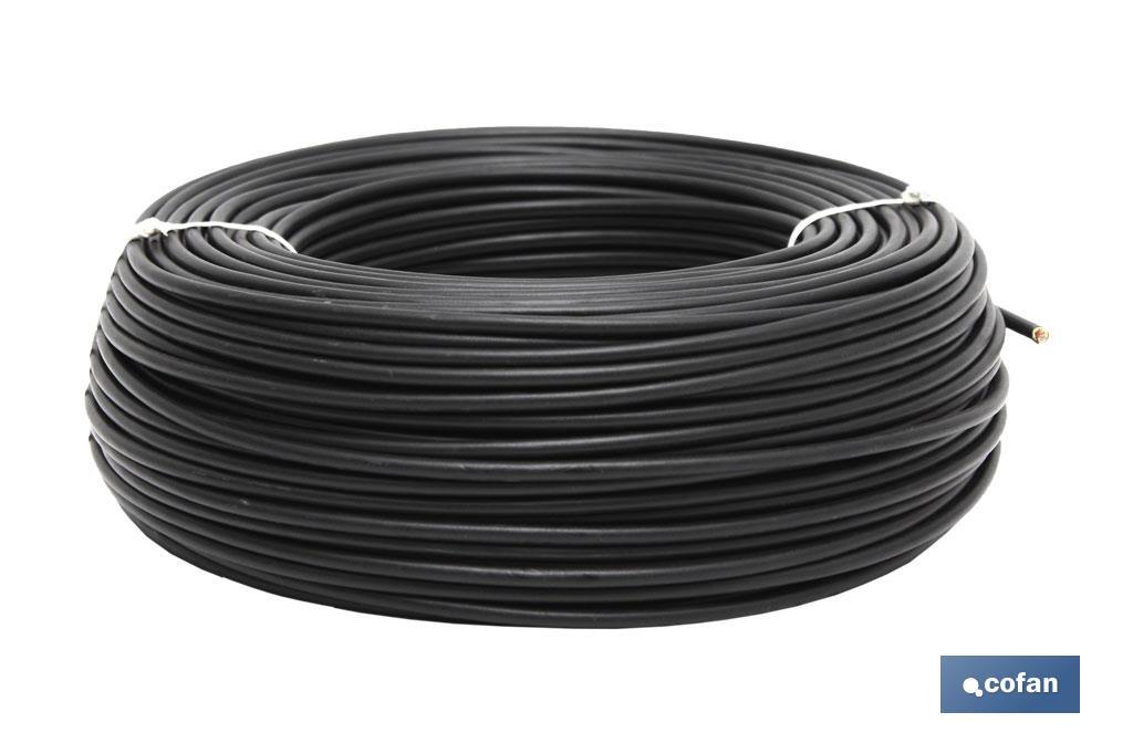ROLLO CABLE H07V-K 1X2,5MM2 NEGRO (100M) 1 ROLLO CABLE H07V-K 1X2,5MM2 NEGRO (100M)