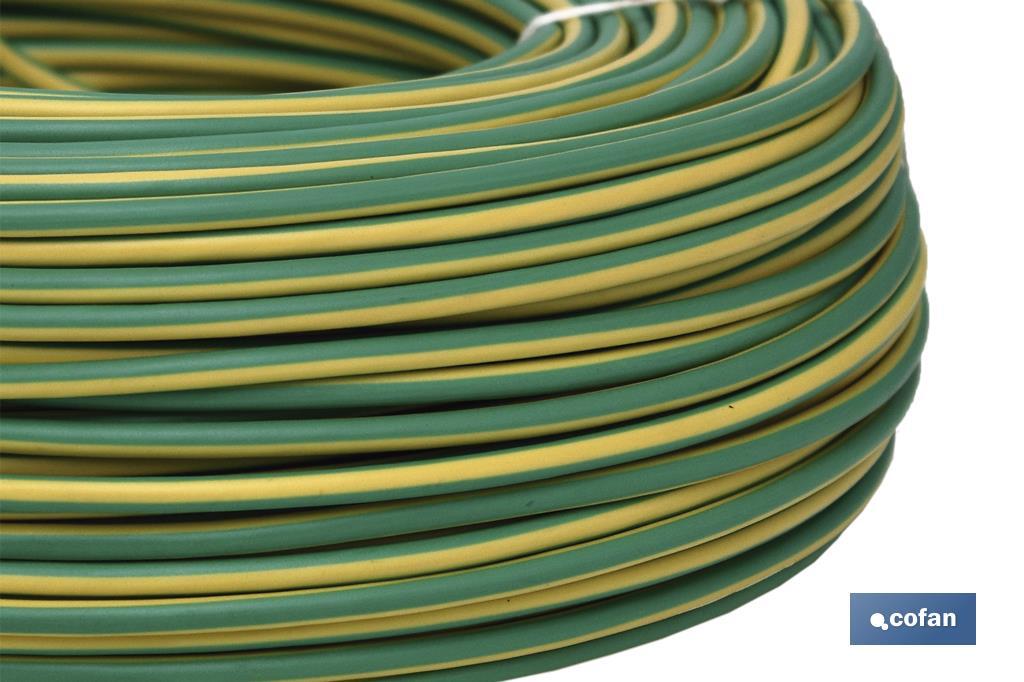 ROLLO CABLE H07V-K 1X2,5MM2 AMAR/VER (100M) 2 ROLLO CABLE H07V-K 1X2,5MM2 AMAR/VER (100M) - Imagen 2