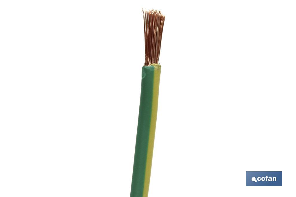 ROLLO CABLE H07V-K 1X2,5MM2 AMAR/VER (100M) 3 ROLLO CABLE H07V-K 1X2,5MM2 AMAR/VER (100M) - Imagen 3