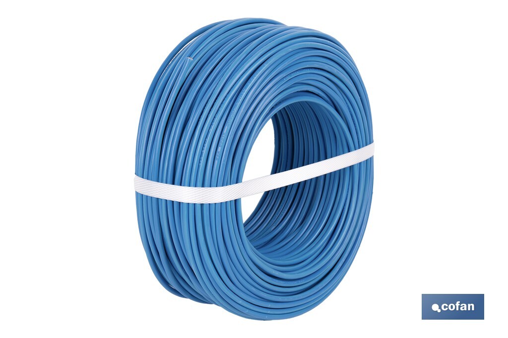 ROLLO CABLE H07V-K 1X4MM2 AZUL (100 M) 2 ROLLO CABLE H07V-K 1X4MM2 AZUL (100 M) - Imagen 2