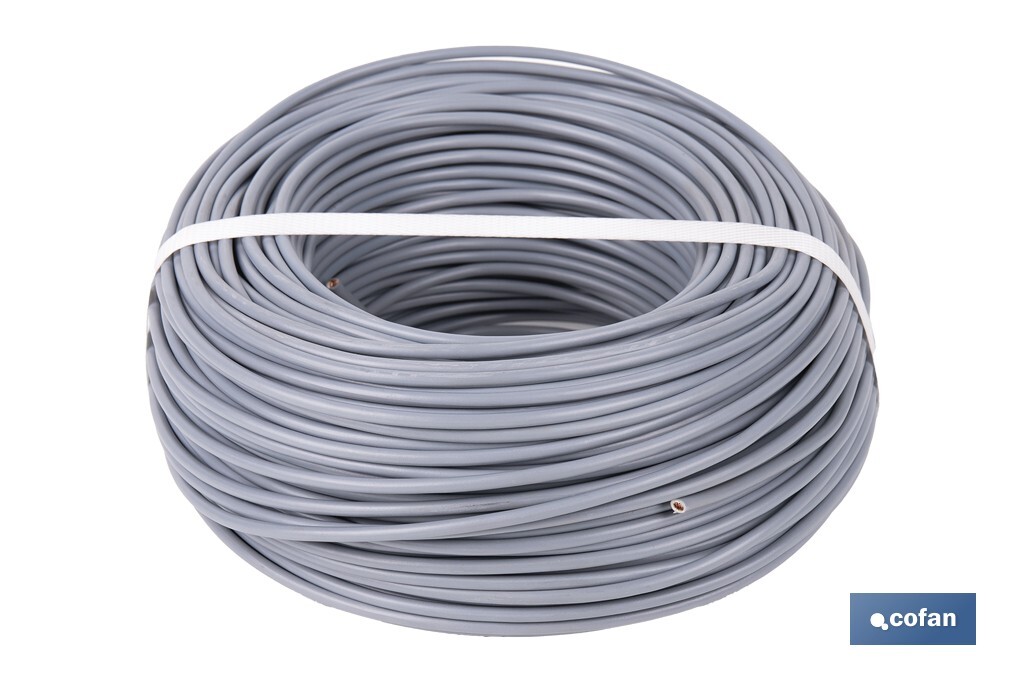 ROLLO CABLE H07V-K 1X4MM2 GRIS (100 M) 1 ROLLO CABLE H07V-K 1X4MM2 GRIS (100 M)