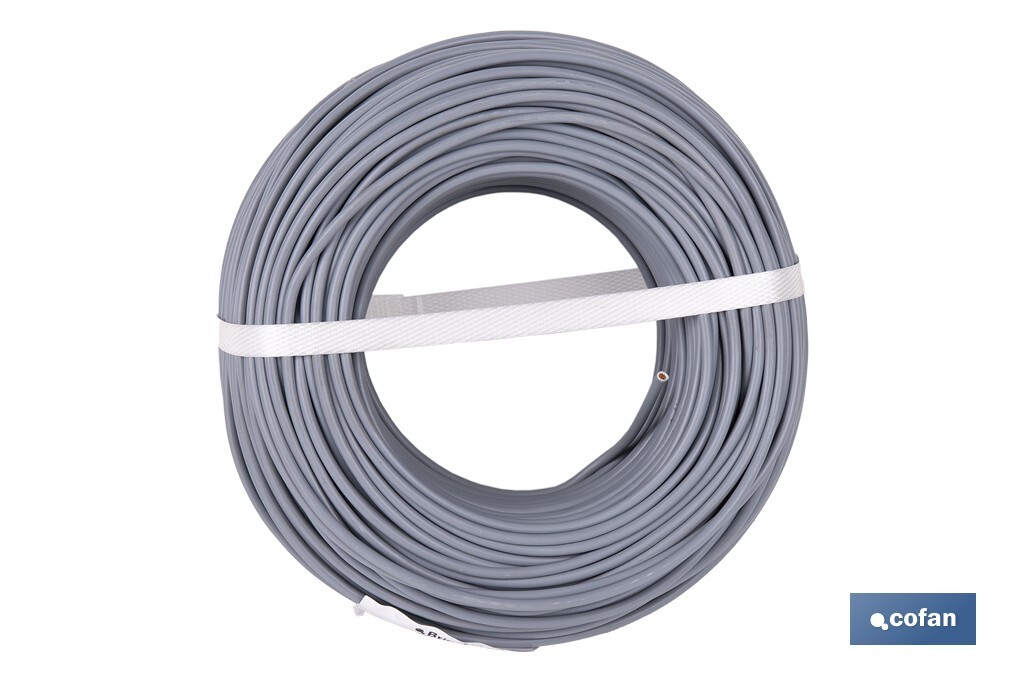 ROLLO CABLE H07V-K 1X4MM2 GRIS (100 M) 3 ROLLO CABLE H07V-K 1X4MM2 GRIS (100 M) - Imagen 3