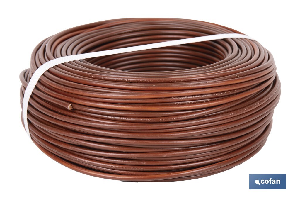 ROLLO CABLE H07V-K 1X4MM2 MARRÓN (100 M) 1 ROLLO CABLE H07V-K 1X4MM2 MARRÓN (100 M)
