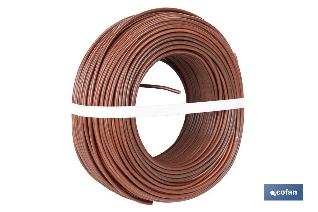 ROLLO CABLE H07V-K 1X4MM2 MARRÓN (100 M) 2 ROLLO CABLE H07V-K 1X4MM2 MARRÓN (100 M) - Imagen 2